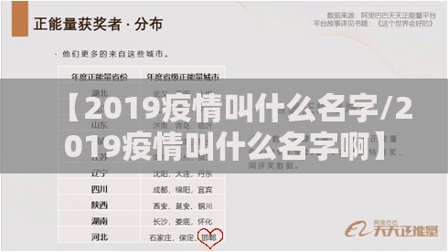 【2019疫情叫什么名字/2019疫情叫什么名字啊】